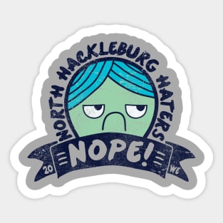 N. HACKLEBURG HATERS Sticker